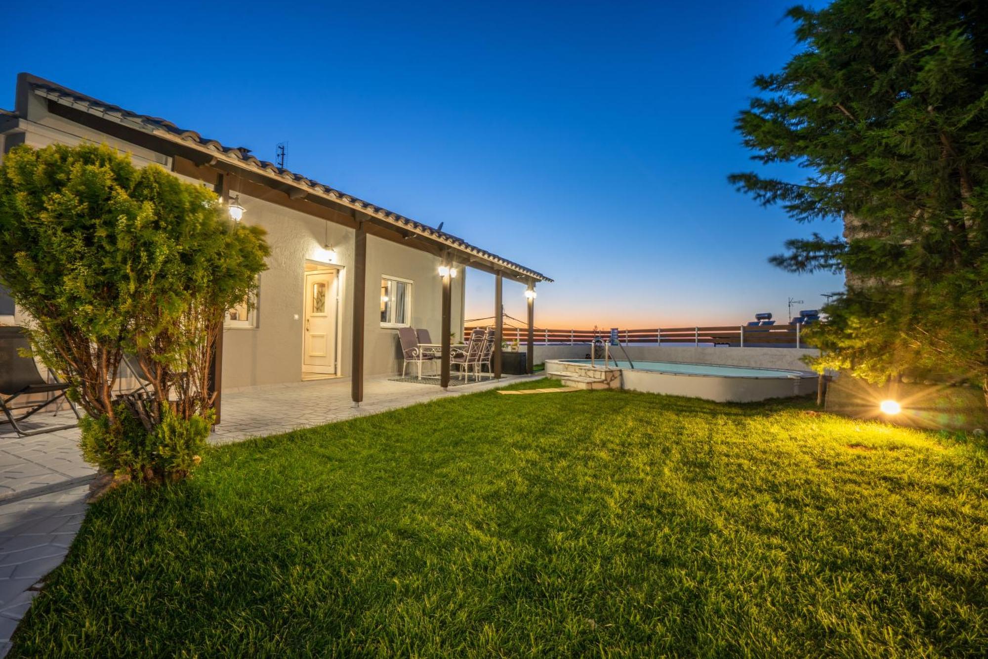 Fontana Luxury Villa Salakos With Pool Near Beach Extérieur photo