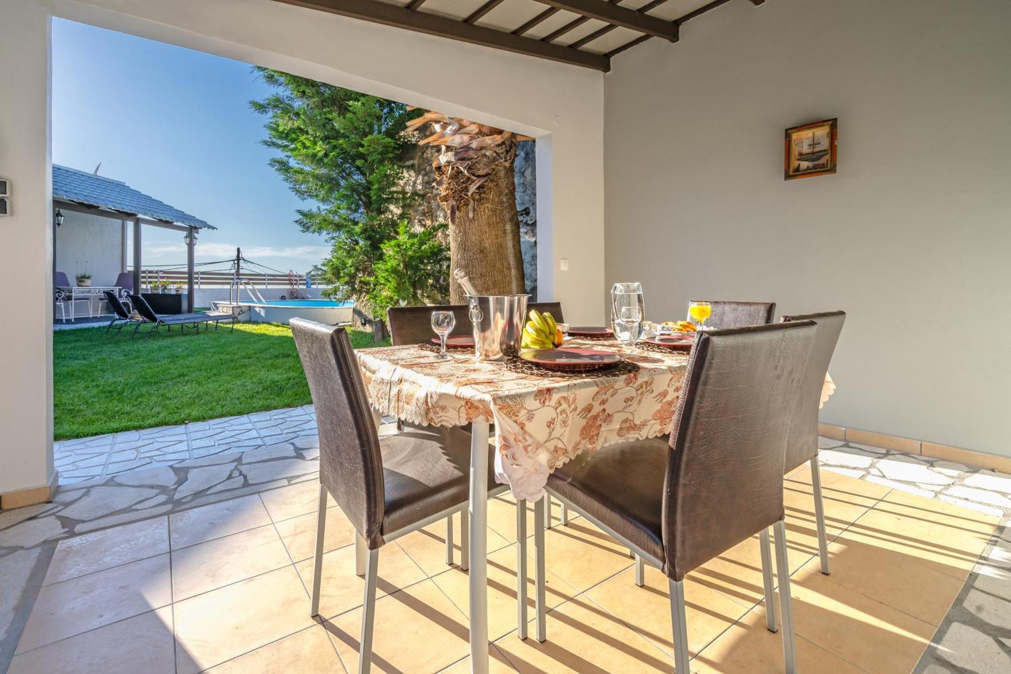 Fontana Luxury Villa Salakos With Pool Near Beach Extérieur photo